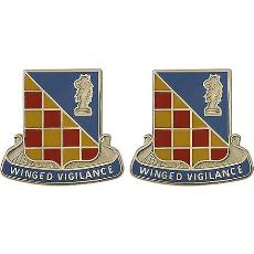 3rd Military Intelligence Battalion Unit Crest (Winged Vigilance)